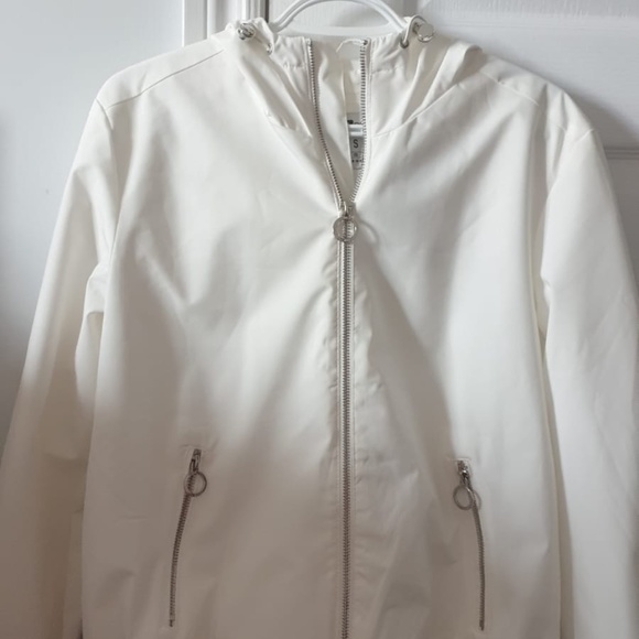 White Bomber Jacket - Picture 5 of 10
